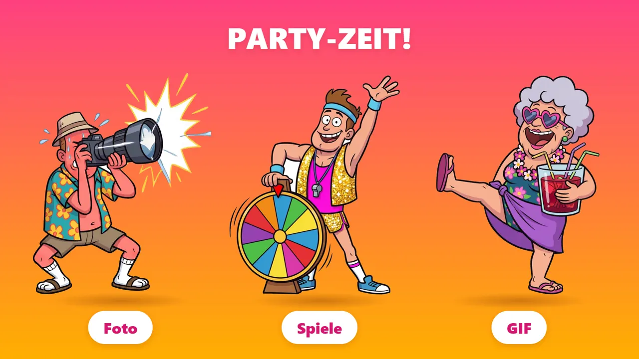 KreulBooth startscherm, grappige stijl