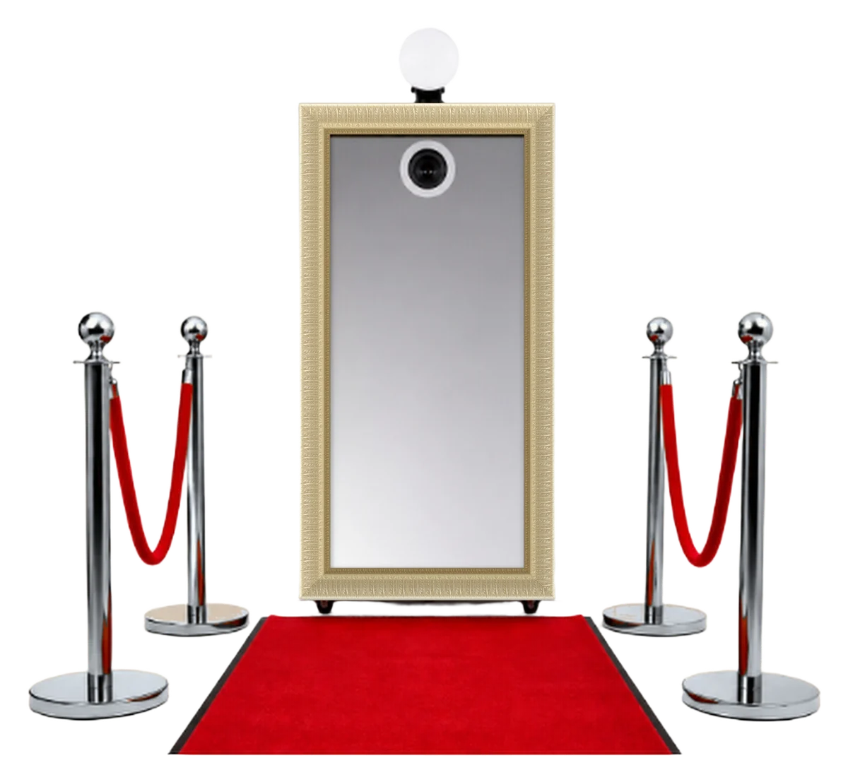 Magic Mirror mit Rahmen Milano Silber